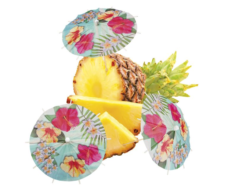 Wykałaczki hawajskie, parasolki, 6 szt.