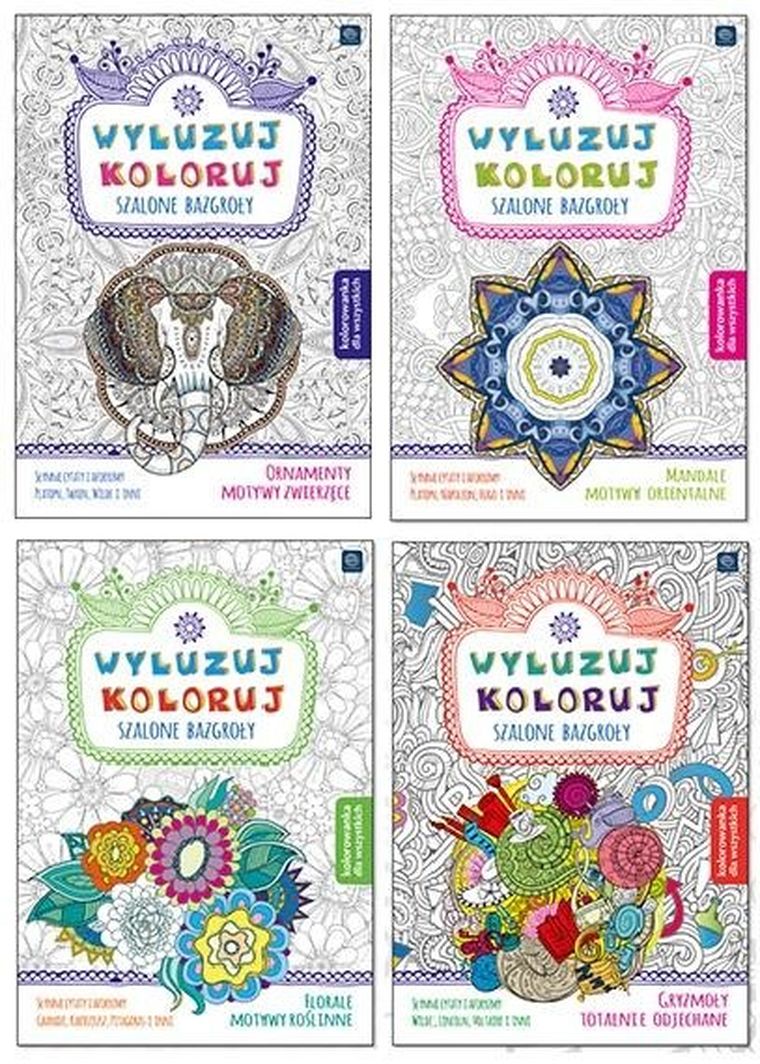 Wyluzuj koloruj. Szalone bazgroły