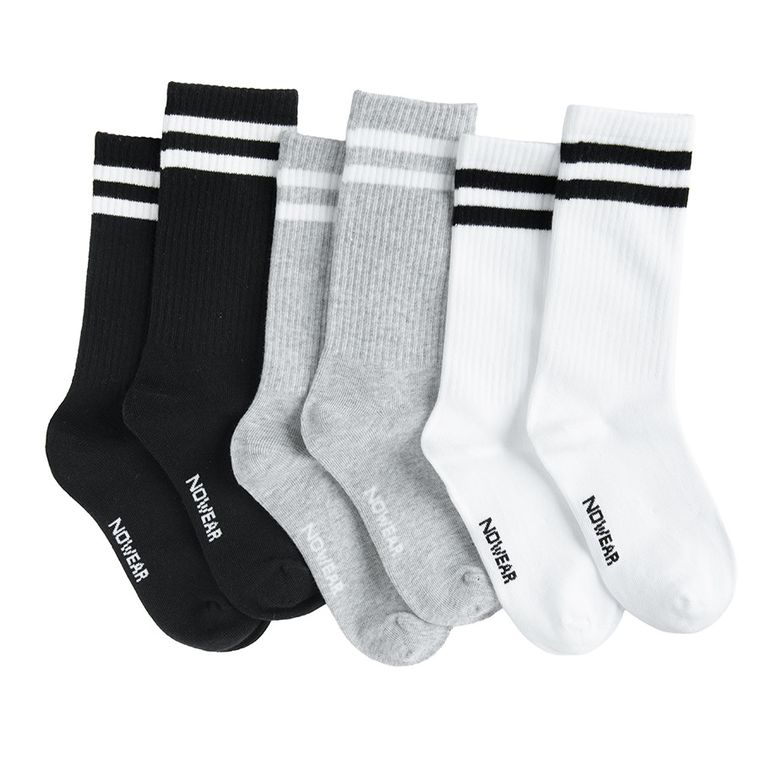 Wysokie skarpetki unisex 3-pack NOWEAR