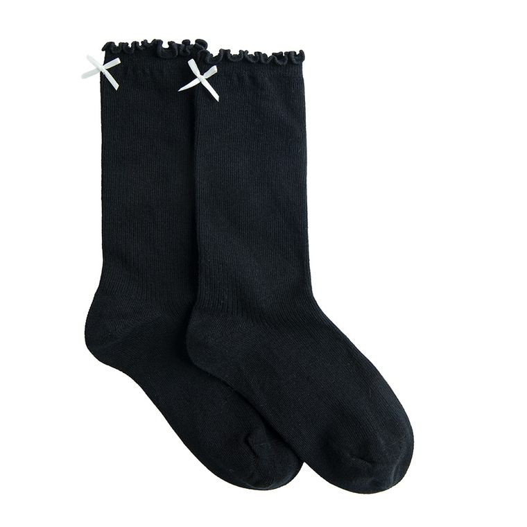 Wysokie skarpetki z falbanką NOWEAR