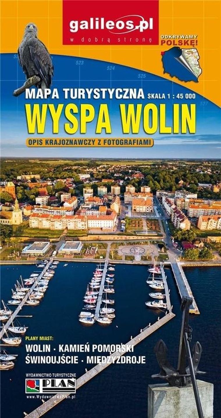 Wyspa Wolin. Mapa turystyczna 1:45 000