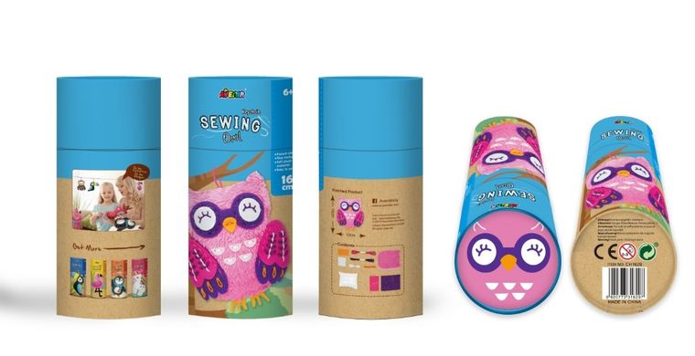 Wyszywanka, sowa, uszyj brelok do kluczy