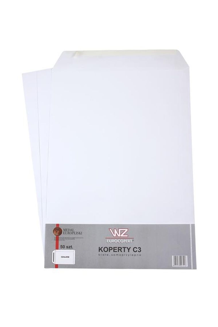 Wz Eurocopert, koperta C3, z paskiem, biała, 50 szt.