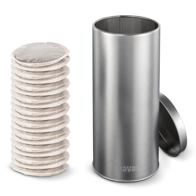 Xavax, Barista, pojemnik na saszetki lub torebki do kawy, srebrny