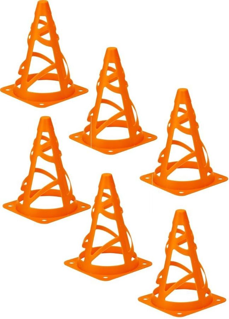 XQ Max, pachołek, stożek z otworami, 18 cm, 6 szt.