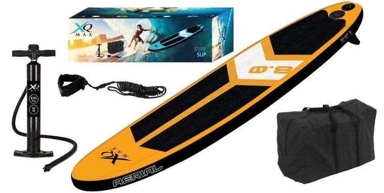 XQ Max, Surf, dmuchana deska sup, orange, 90 kg, 245-57-10 cm