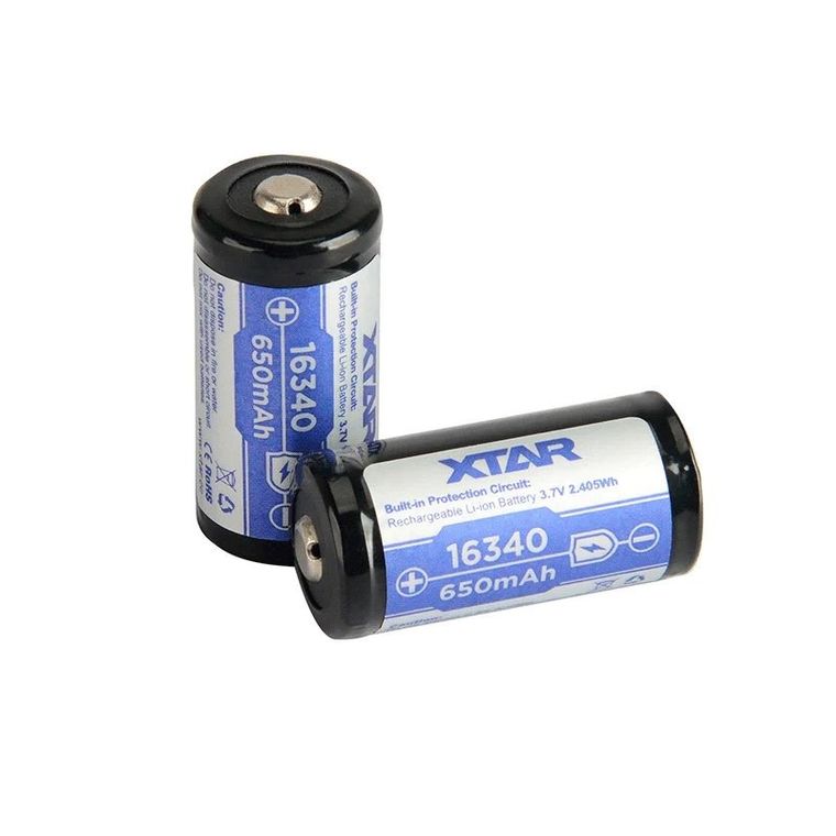 Xtar, akumulator z zabezpieczeniem, 16340/R-CR123, 3,7V, 650MAH, LI-ION, 16340-650