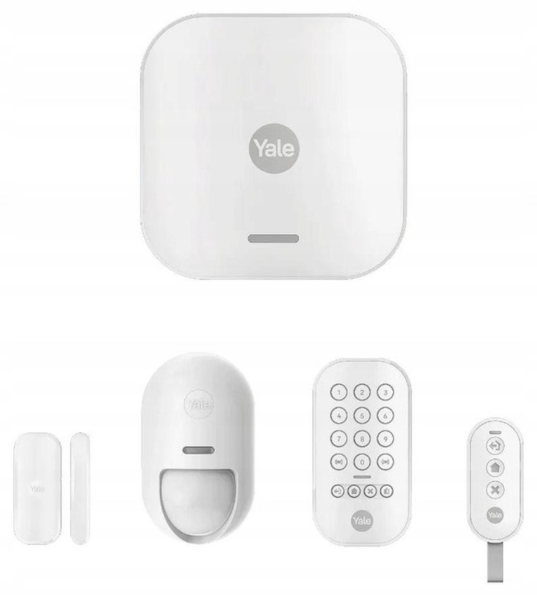 Yale, zestaw startowy inteligentnego alarmu, 5 elementów