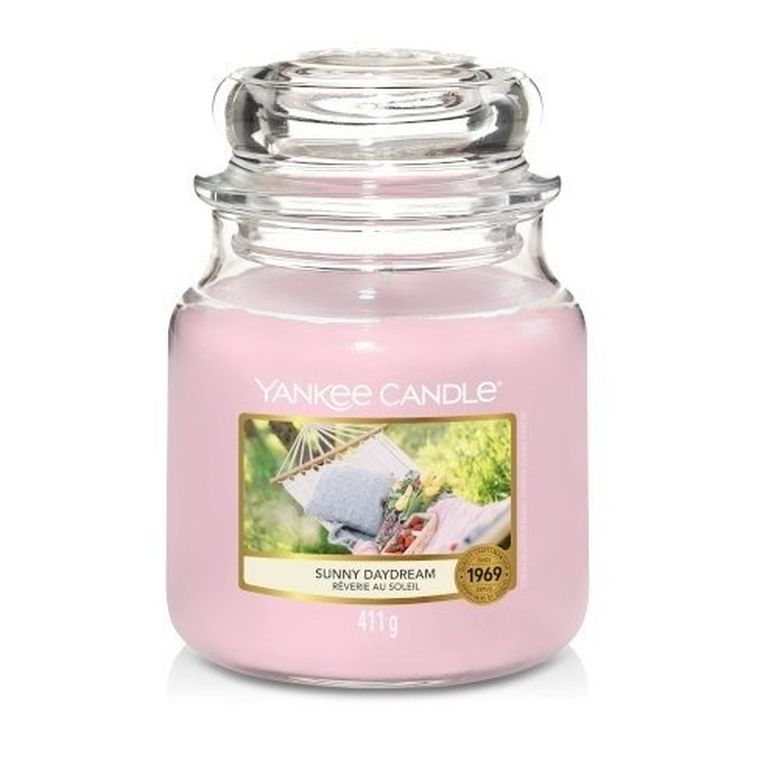Yankee Candle, świeca zapachowa, średni słój, Sunny Daydream, 411g