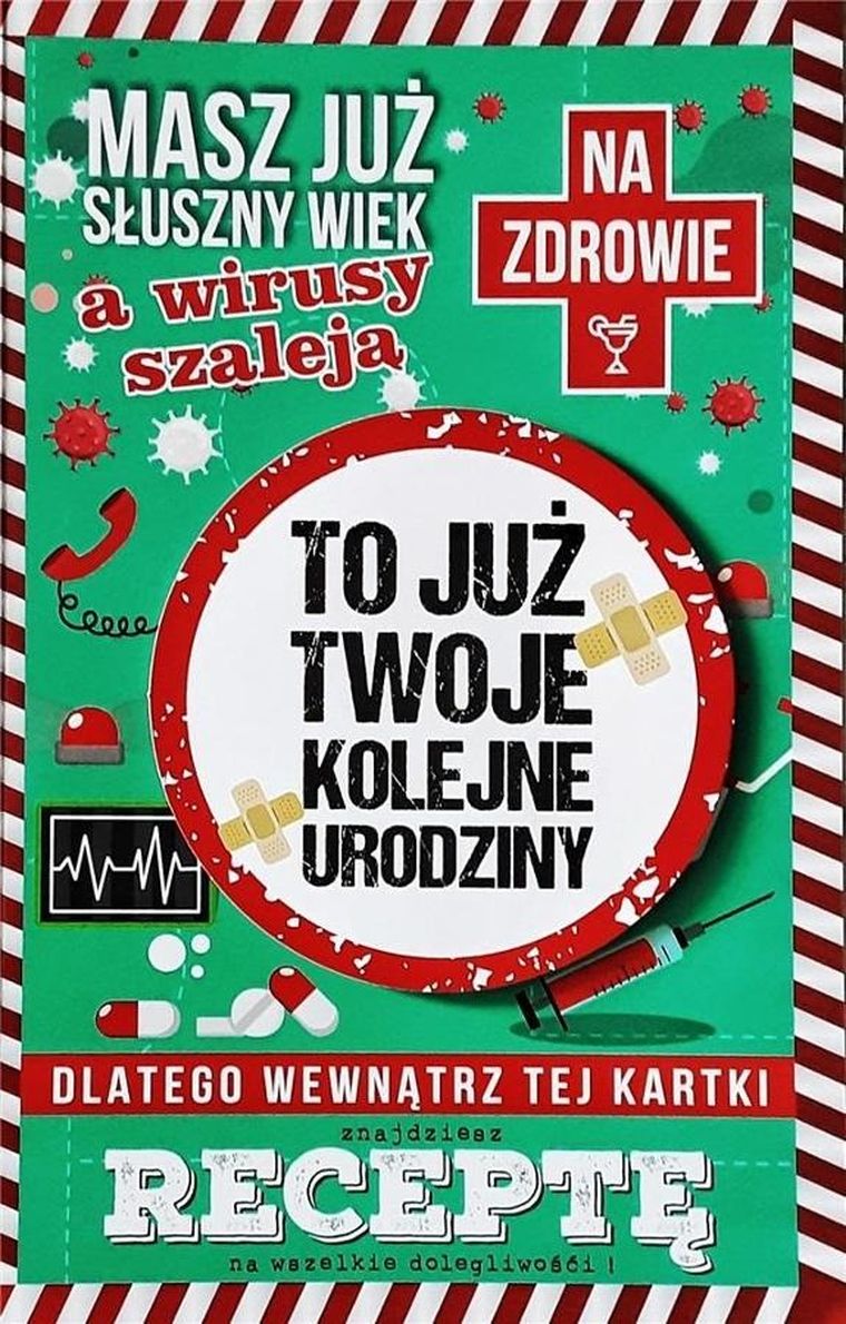 Yeku, karnet urodzinowy z receptą
