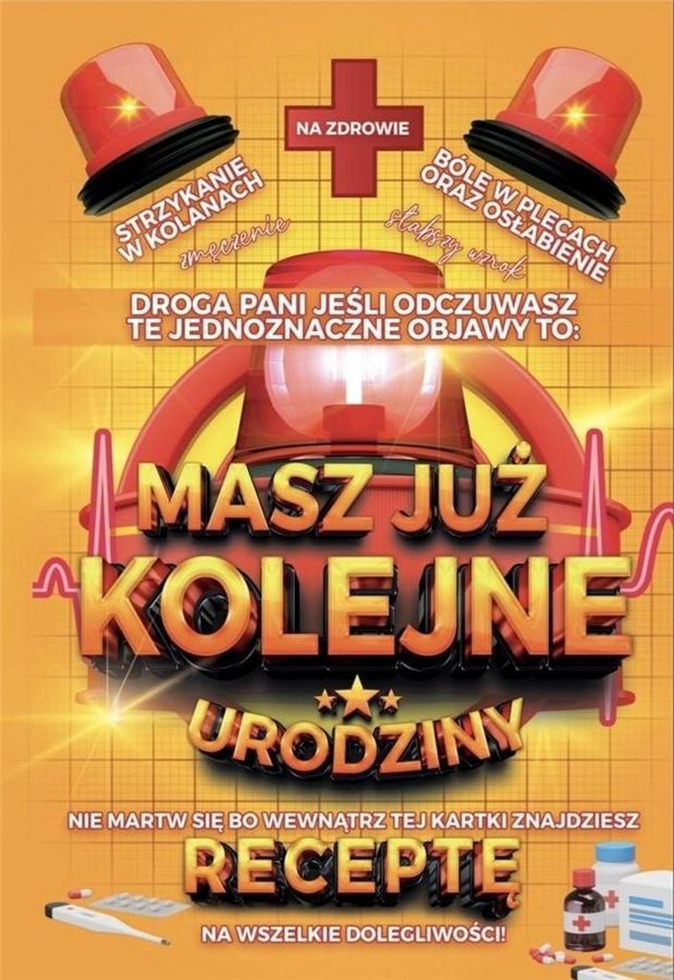 Yeku, karnet urodzinowy z receptą