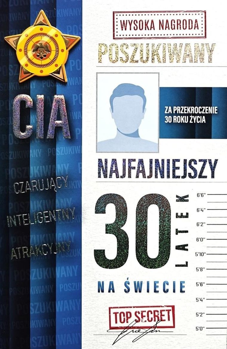 YEKU, karnet, Urodziny 30 męskie poszukiwany