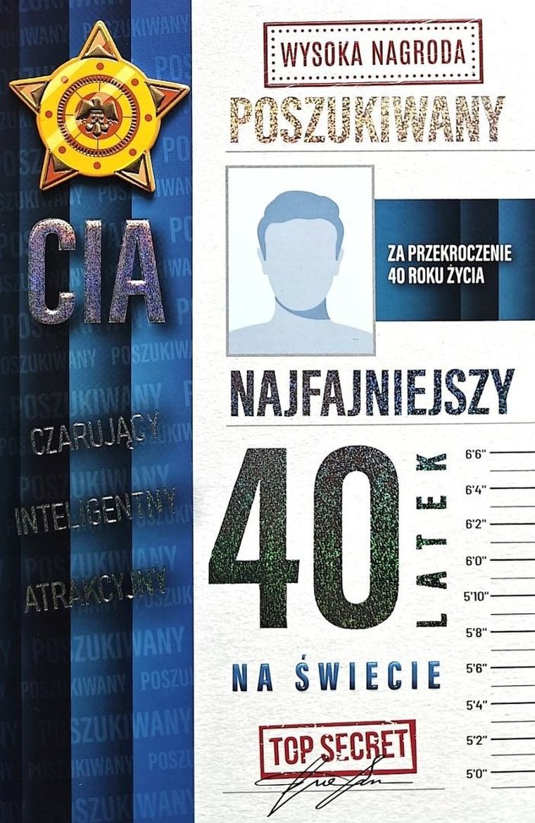 YEKU, karnet, Urodziny 40 męskie poszukiwany