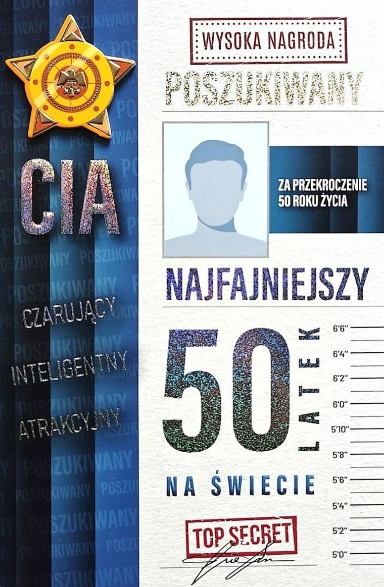 YEKU, karnet, Urodziny 50 męskie poszukiwany