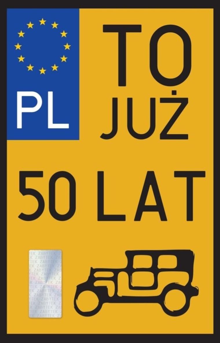 YEKU, karnet urodziny 50 Zabytek