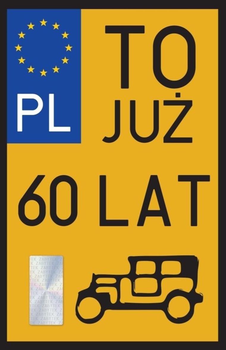 YEKU, karnet urodziny 60 Zabytek