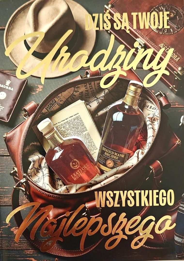 YEKU, karnet, Urodziny męskie whisky