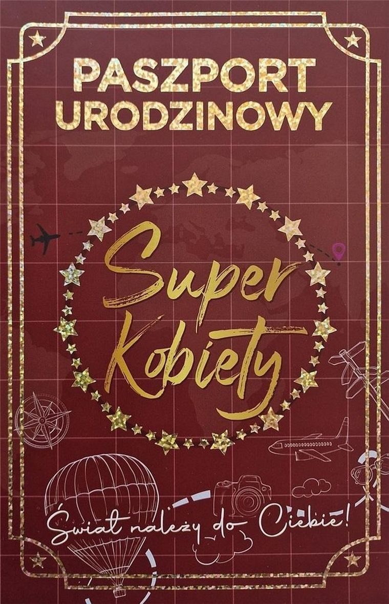 YEKU, karnet urodziny Nowy paszport, damskie