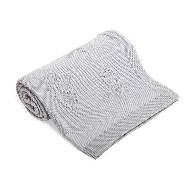 Yoonco, Dmuchawce, kocyk bambusowy, szary, 80-100 cm