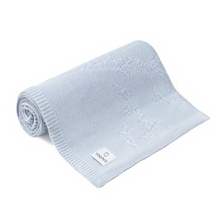 Yoonco, Meadow, kocyk bambusowy, niebieski