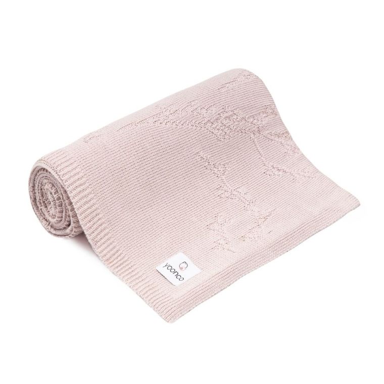 Yoonco, Meadow, kocyk bambusowy, róż