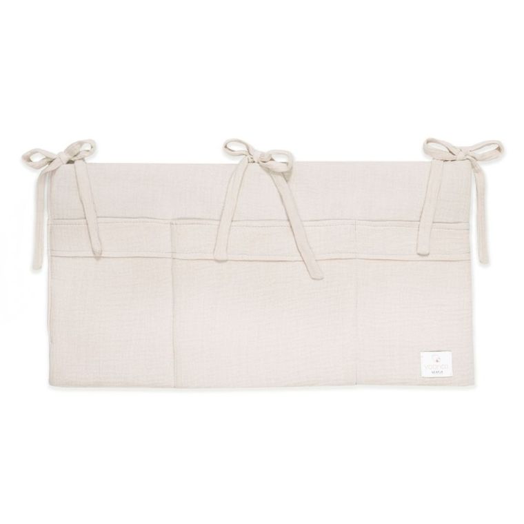 Yoonco, muślinowy organizer do łóżeczka, krem