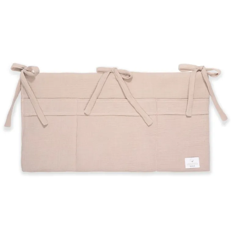 Yoonco, muślinowy organizer do łóżeczka, róż