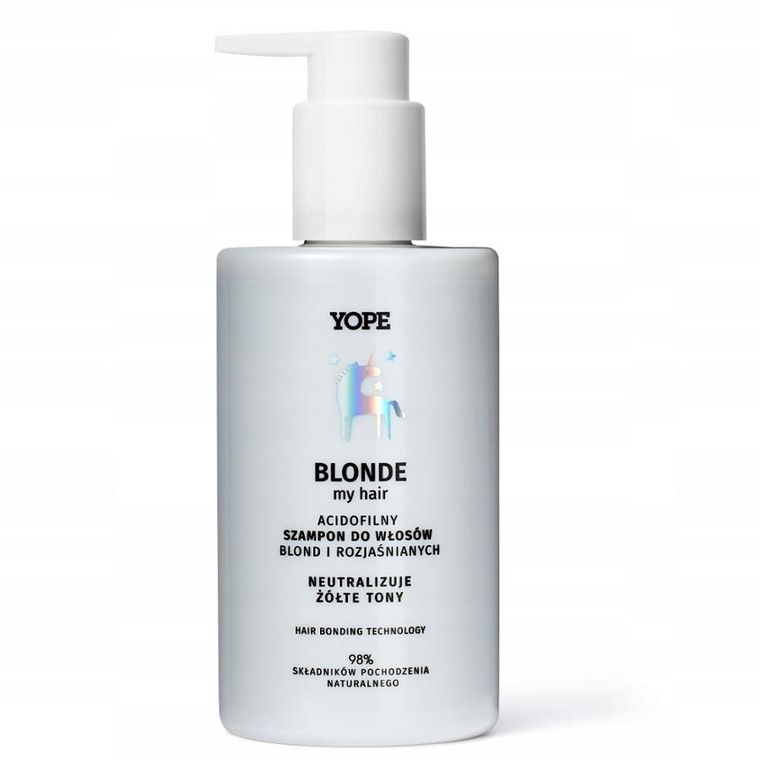 Yope, Blonde My Hair acidofilny, szampon do włosów blond i rozjaśnianych, 300 ml
