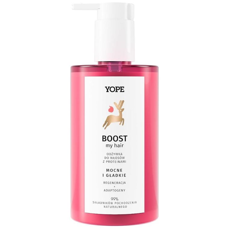 Yope, Boost My Hair, regenerująca odżywka do włosów zniszczonych z proteinami, 300 ml