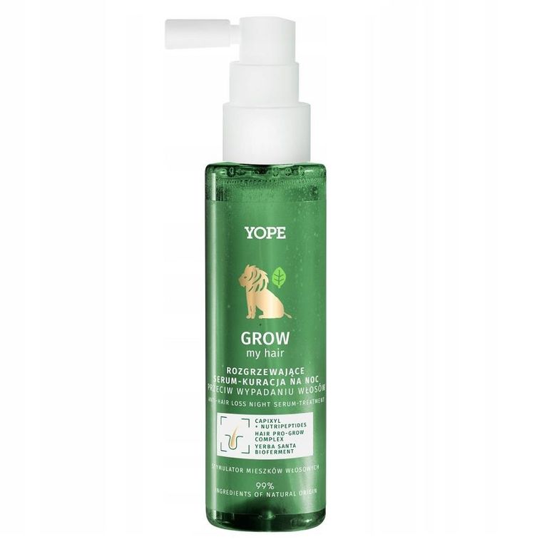 Yope, Grow My Hair, rozgrzewające serum-kuracja na noc, 110 ml