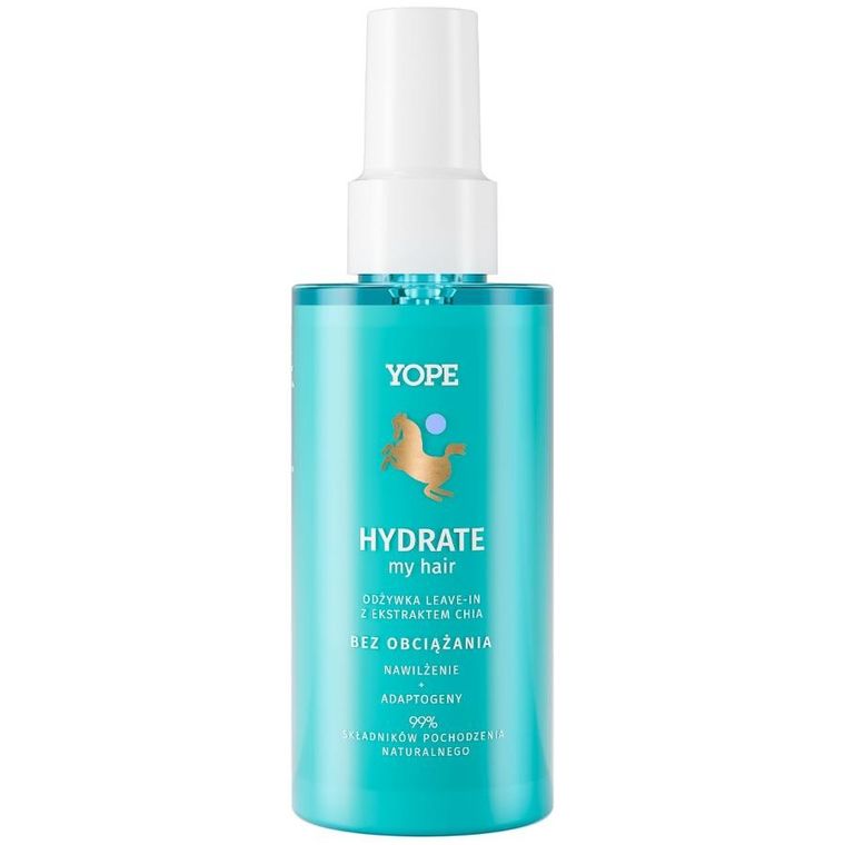 Yope, Hydrate My Hair, odżywka do włosów leave-in z ekstraktem z chia, 250 ml