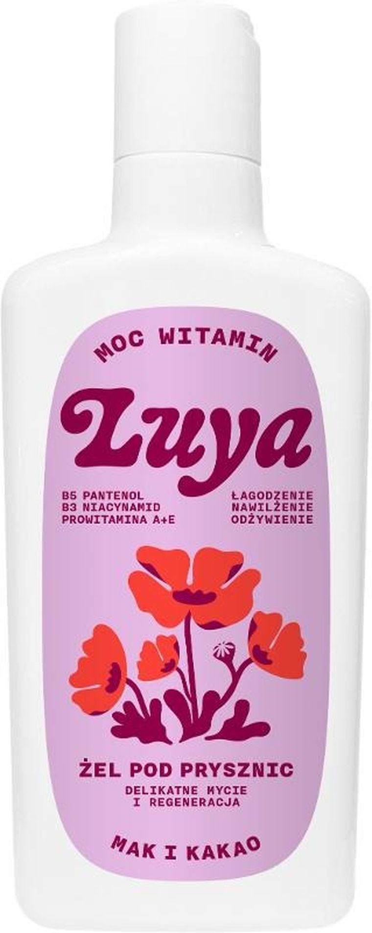 Yope, Luya, witaminowy żel pod prysznic, mak i kakao, 400 ml
