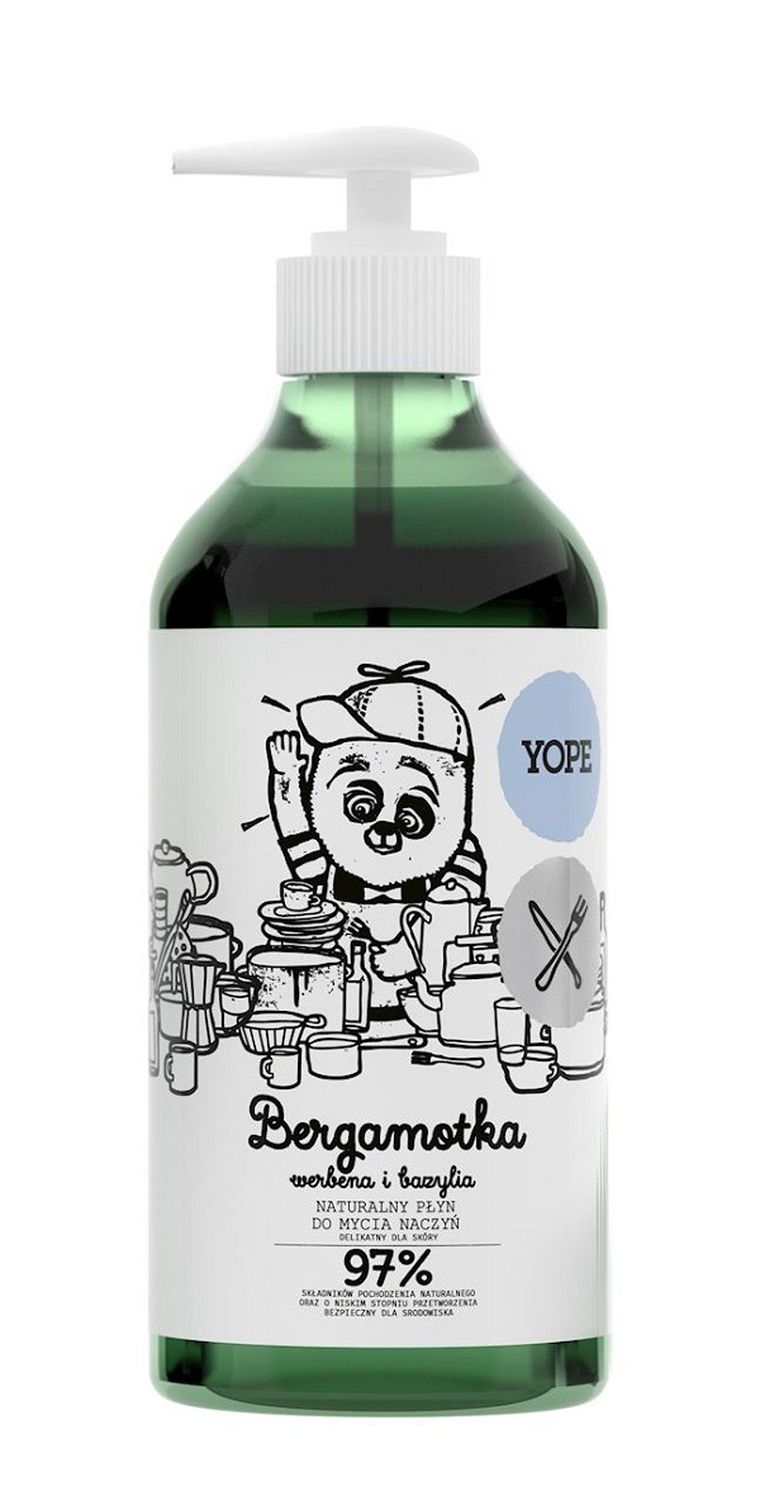 Yope, naturalny płyn do mycia naczyń, Bergamotka, 750 ml
