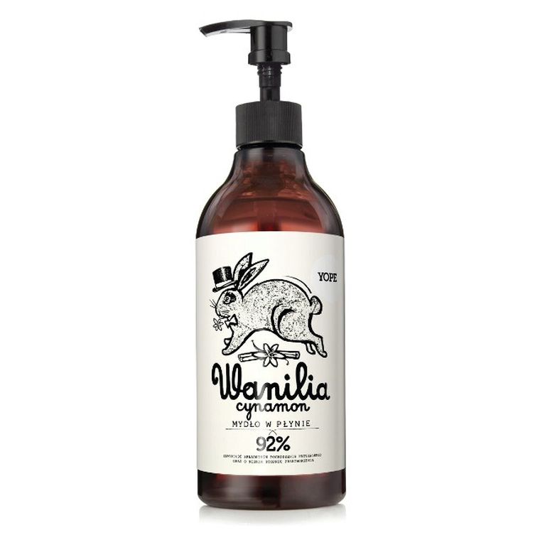 Yope, nawilżające mydło w płynie, Vanilla & Cinnamon, 500 ml
