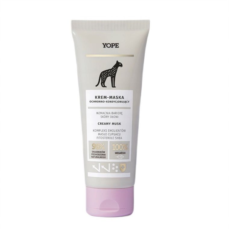 Yope, ochronno-kondycjonujący krem-maska do rąk, Creamy Musk, 50 ml