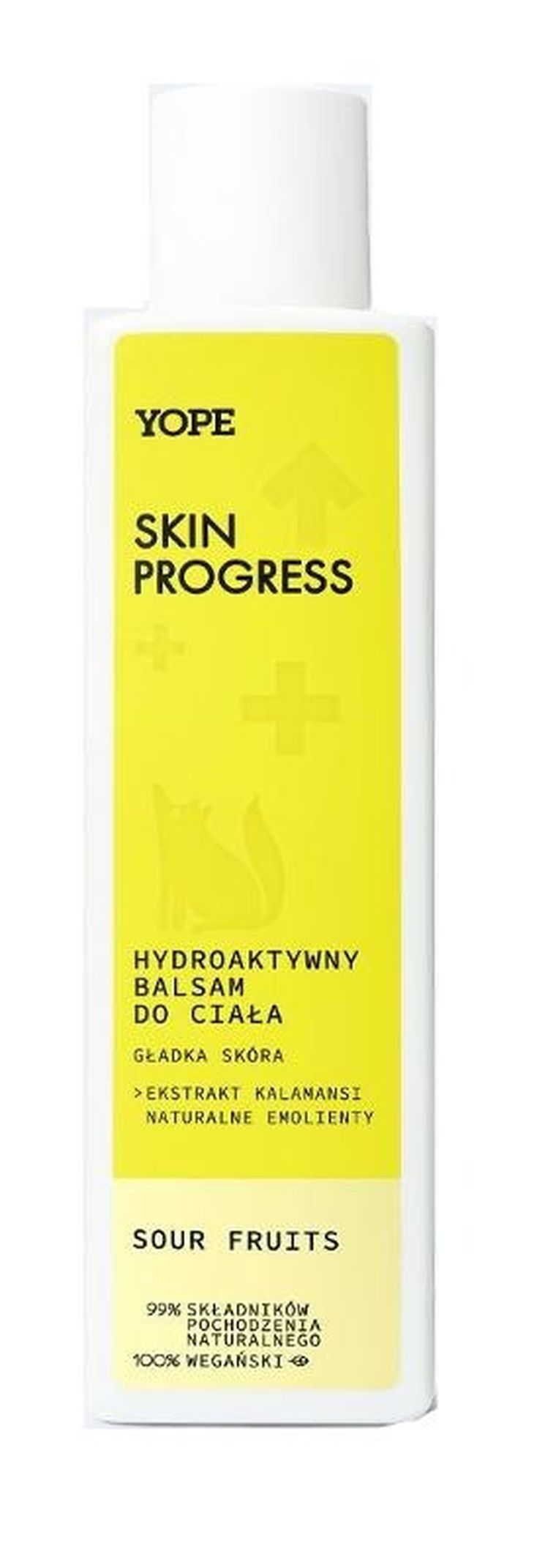 Yope, Skin Progress, hydroaktywny balsam do ciała sour fruits, 200 ml