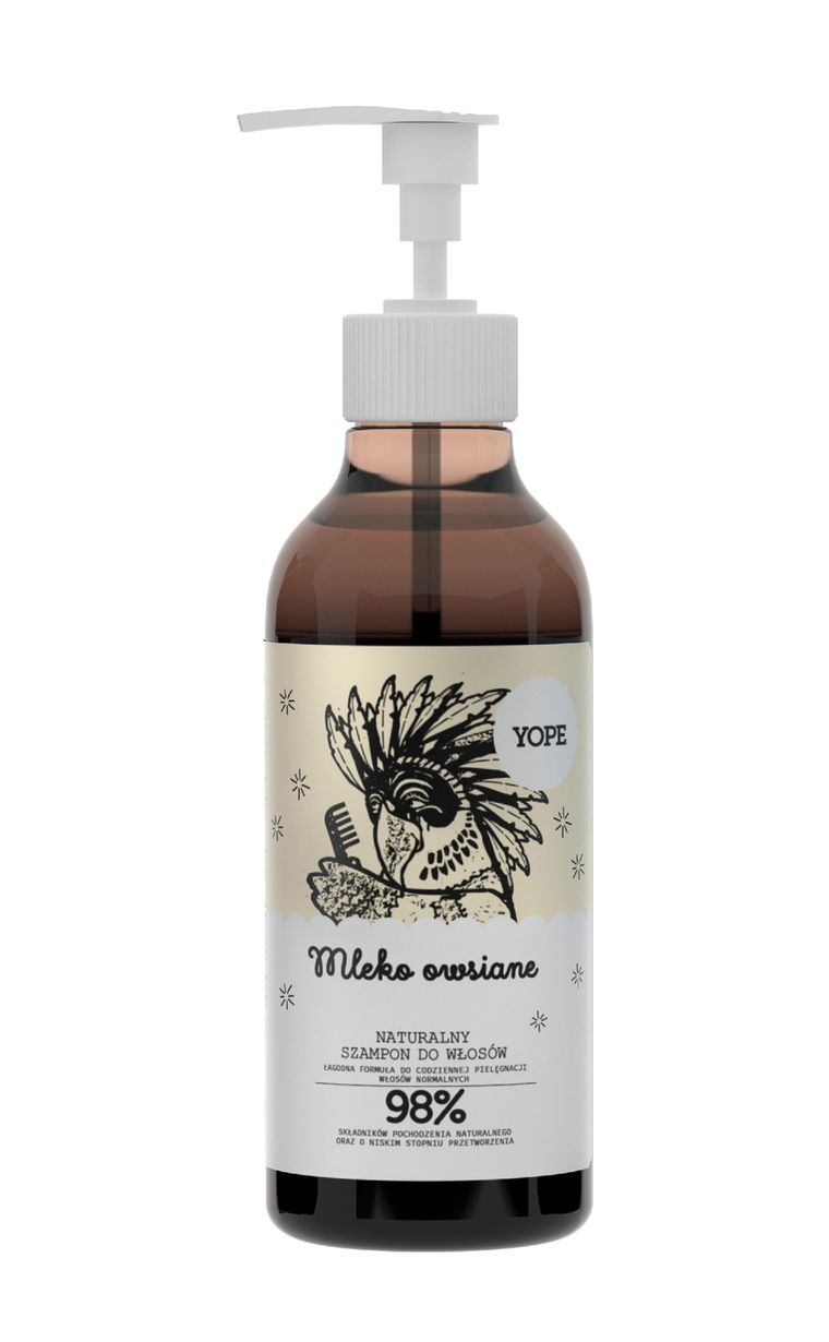 Yope, szampon do włosów, Mleko Owsiane, 300 ml