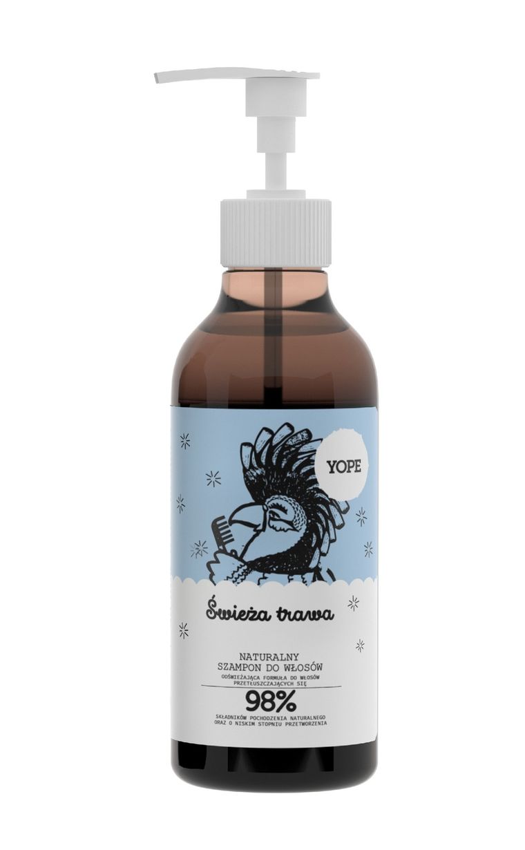 Yope, szampon do włosów, Świeża Trawa, 300 ml