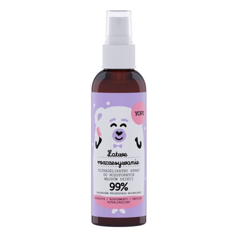 Yope, ultradelikatny spray ułatwiający rozczesywanie włosów dzieci, 150 ml