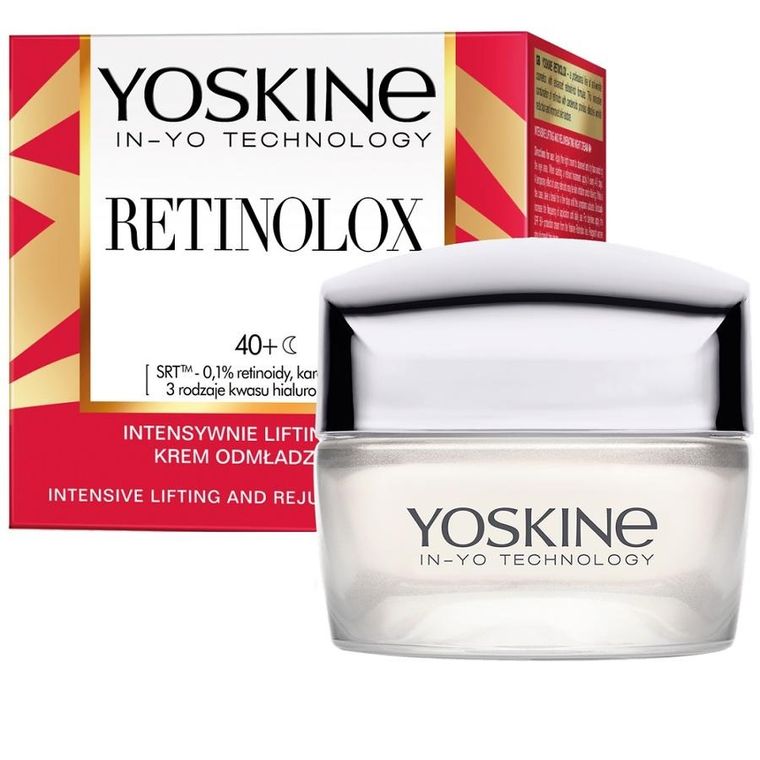 Yoskine, Retinolox, intensywnie liftingujący krem odmładzający na noc 40+, 50 ml