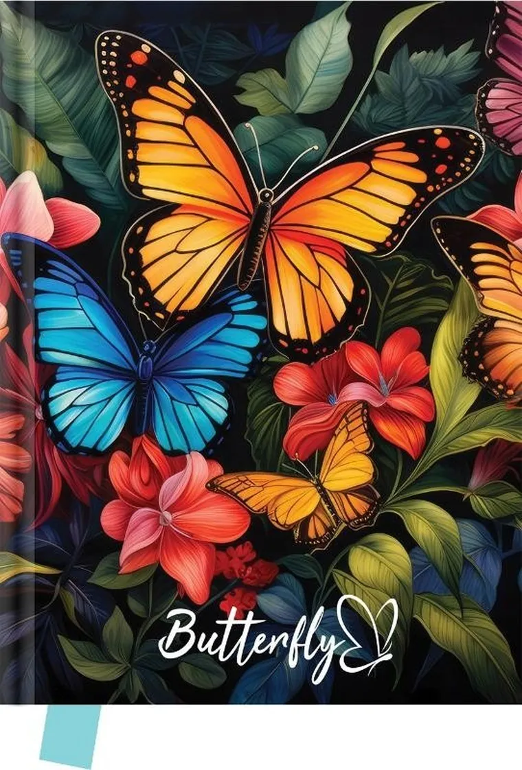 Yr Creativ Company, pamiętnik, 80 kartek, butterfly
