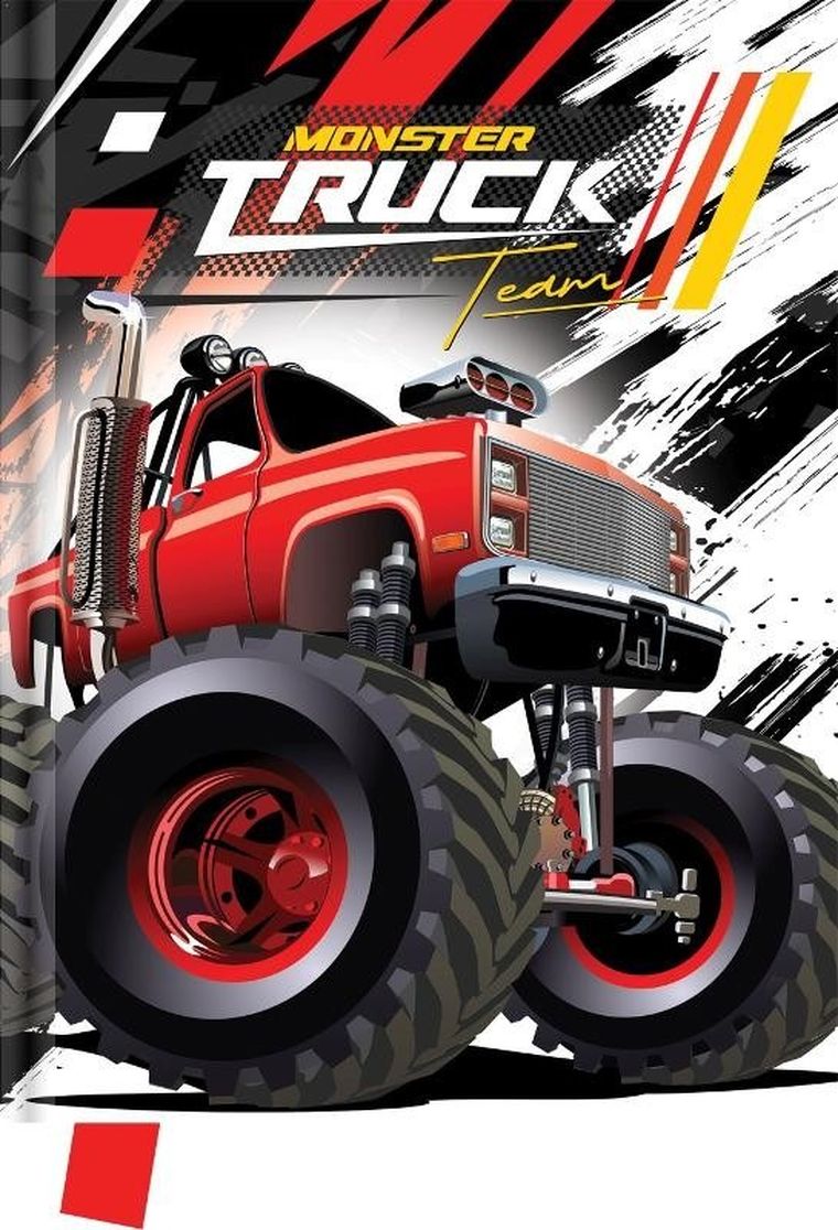 Yr Creativ Company, pamiętnik, 80 kartek, monster truck team