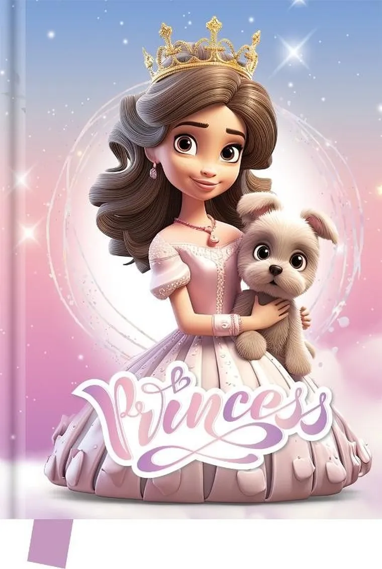 Yr Creativ Company, pamiętnik, 80 kartek, princess