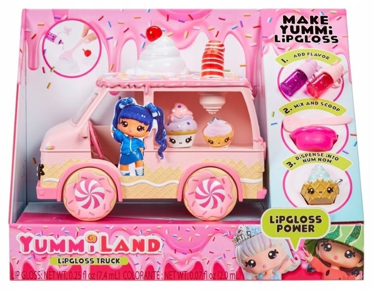 Yummiland, Lipgloss Truck, Fabryka błyszczyków w ciężarówce, pojazd dla laleczek