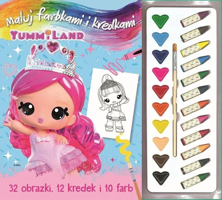 Yummiland. Maluj i koloruj