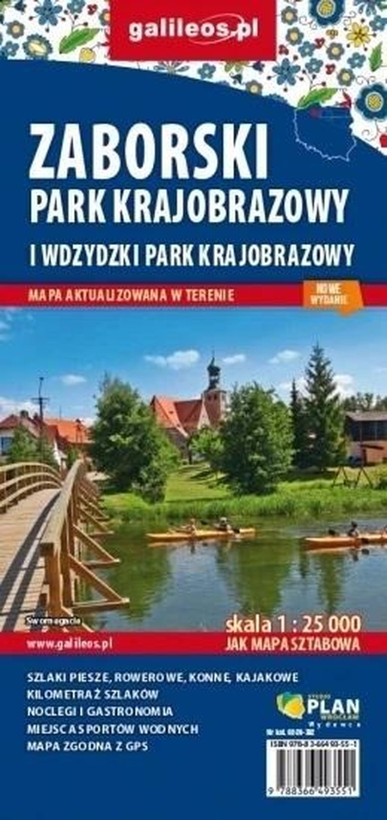 Zaborski Park Krajobrazowy. Mapa turystyczna 1:25 000