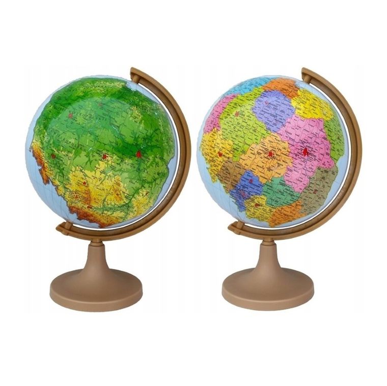 Zachem, globus administracyjno-fizyczny, Polska, średnica 32 cm