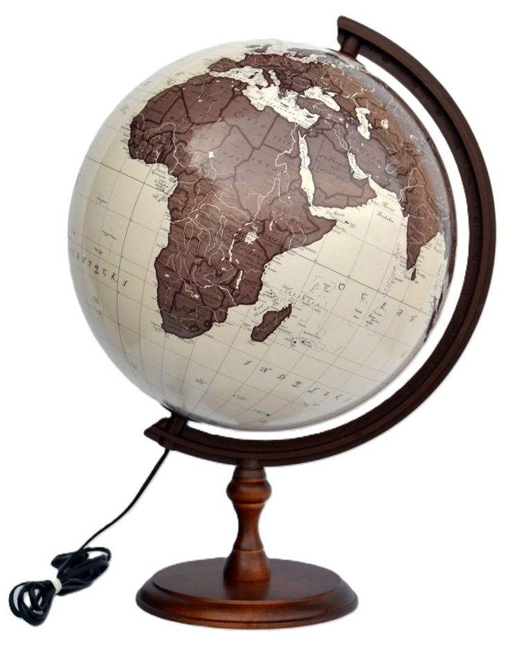 Zachem, globus antyczny, podświetlany, średnica 32 cm