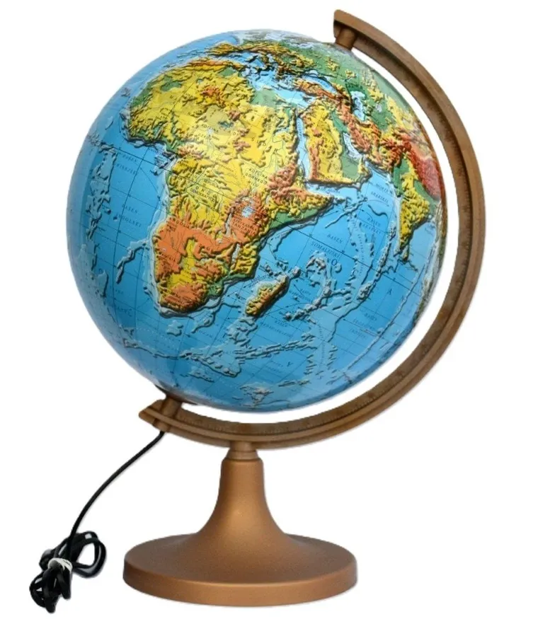 Zachem, globus fizyczny 3D, podświetlany, średnica 32 cm