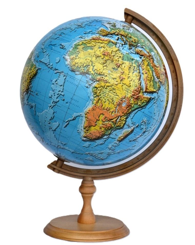 Zachem, globus fizyczny 3D, średnica 32 cm